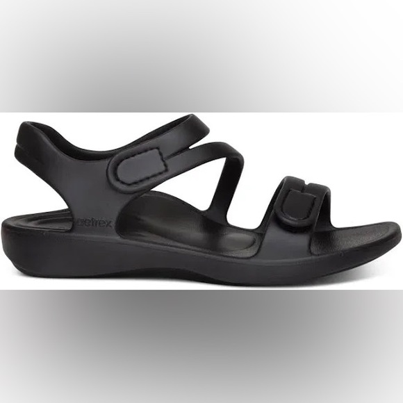 Aetrex Jillian Sport Sandal Black Women’s Size 9 Cushioned Water Resistant - Picture 2 of 11